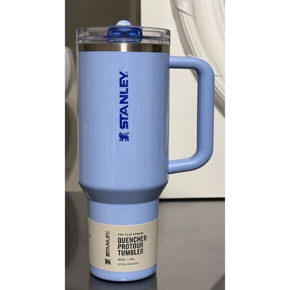 STANLEY QUENCHER PROTOUR FLIP STRAW TUMBLER, 40OZ- CORNFLOWER GLOSS - Picture 2 of 5